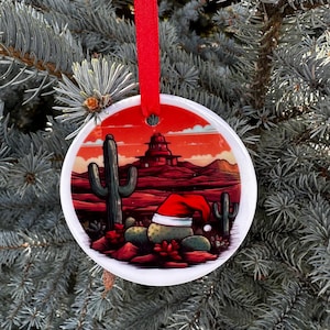 Weihnachten in der Wüste, Santa Cactus, Arizona, Santa Fe, Moab, Weihnachtsverzierung