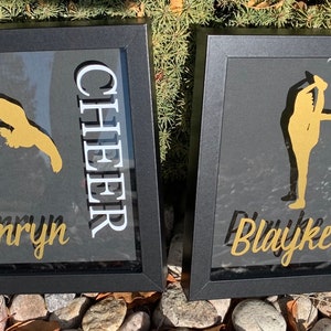 Personalized Dancing Poses Or Photo Pin Shadow Box - GetNameNecklace