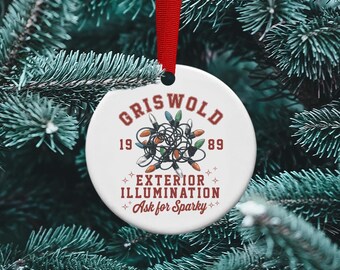 Griswold Exterior Illumination Christmas Ornament, Funny Movie Gift