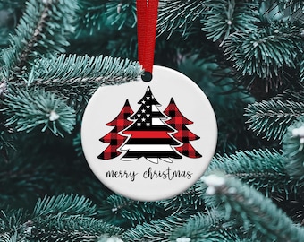 Firefighter Ornament , First Responder, Fireman, Firewoman, Appreciation, Personalized Ornament