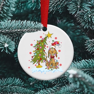 Max & Grinch, Grinch Christmas, Grinch Movie, Max&#39;s Christmas Tree,  Personalized Ornament