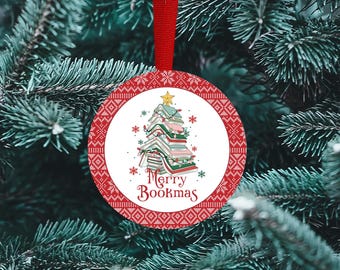 Merry Bookmas, Book Lover, Book Club gift, Librarian gift, Personalized gift
