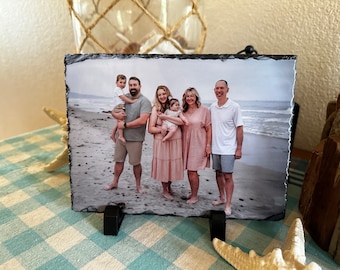 Personalized Photo Slate, Family Keepsake (6x8)