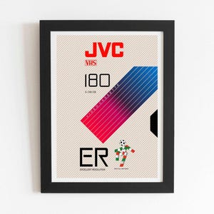 Rainbow VHS, Retro Art Design Print Poster - Etsy UK
