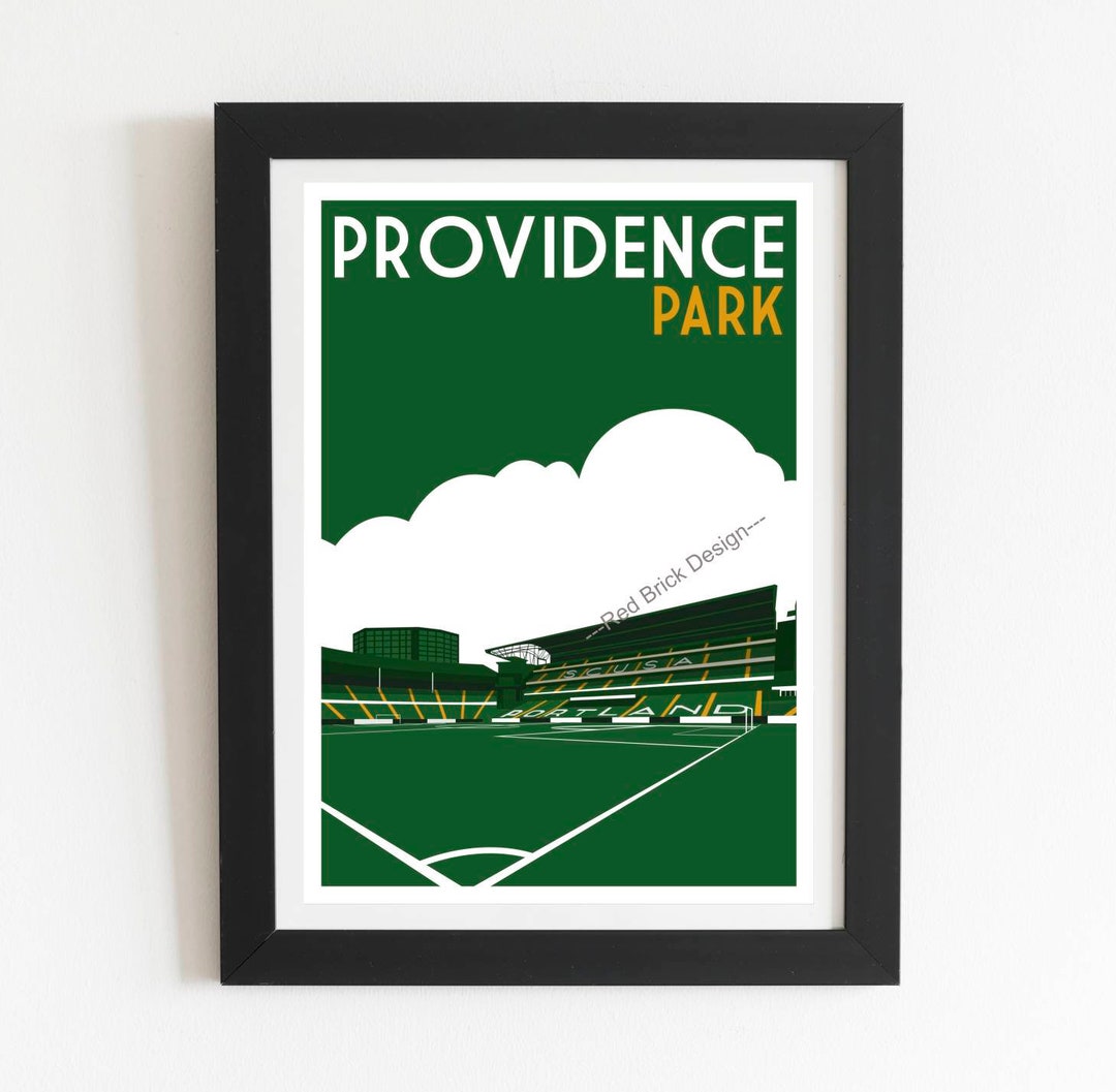 Portland Timbers, Providence Park Stadium, Retro Art Print Poster Etsy