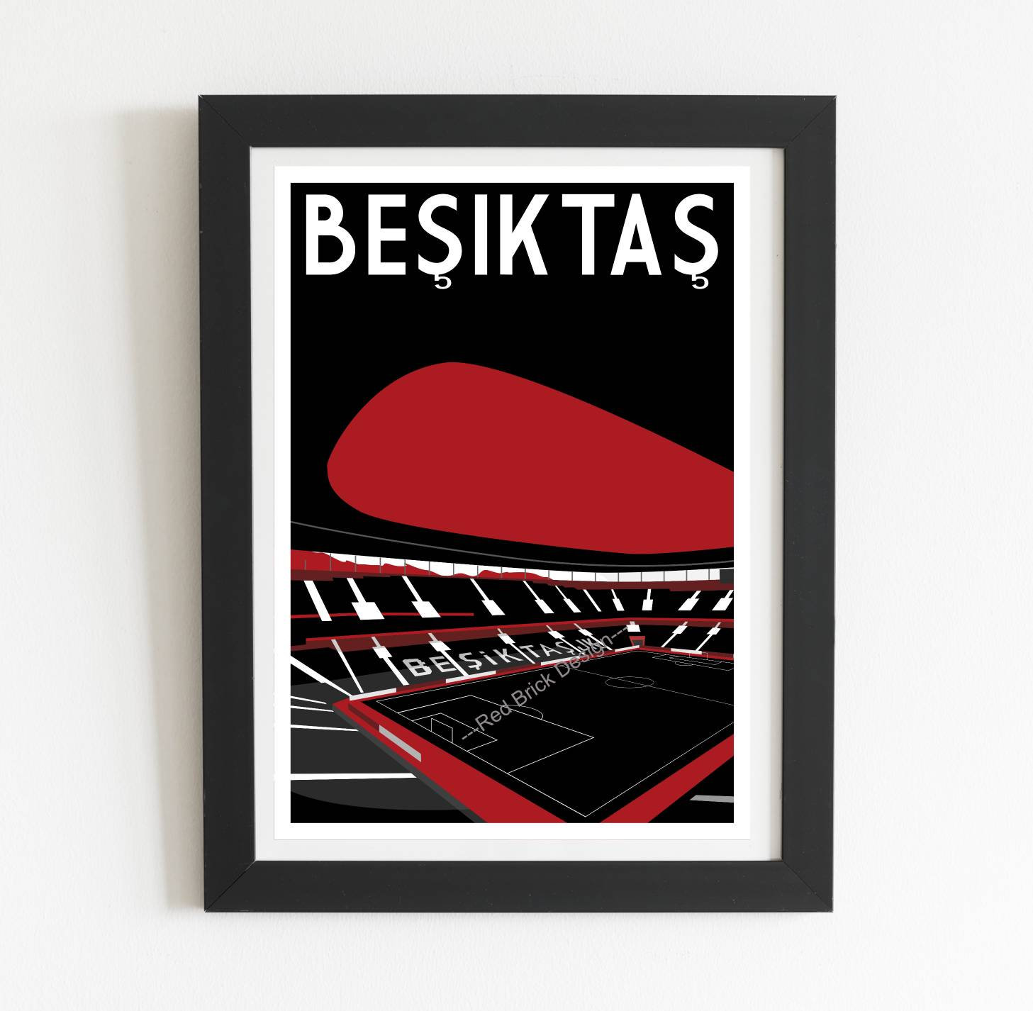 Besiktas JK Soccer Football Men's T Tee Shirt Handmade Team sports Apparel  Fan s