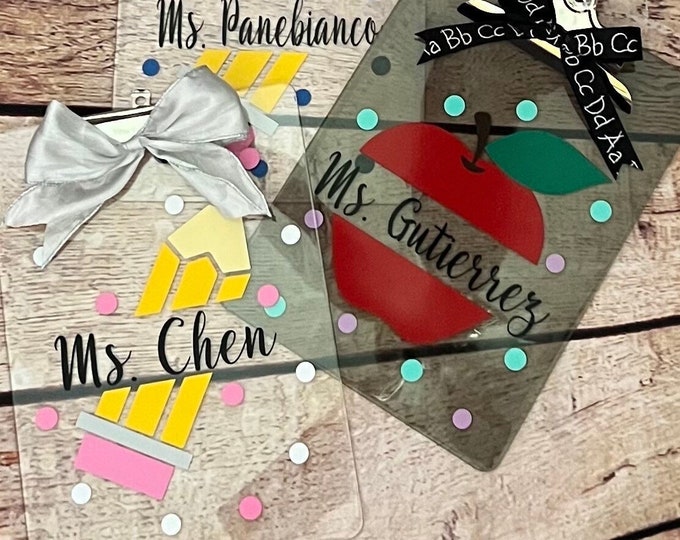 Teacher Clipboard, Personalized Clipboard, Teacher Gift, Personalized Teacher Clipboard, End of Year Gift, Teacher Appreciation Gift, Custom