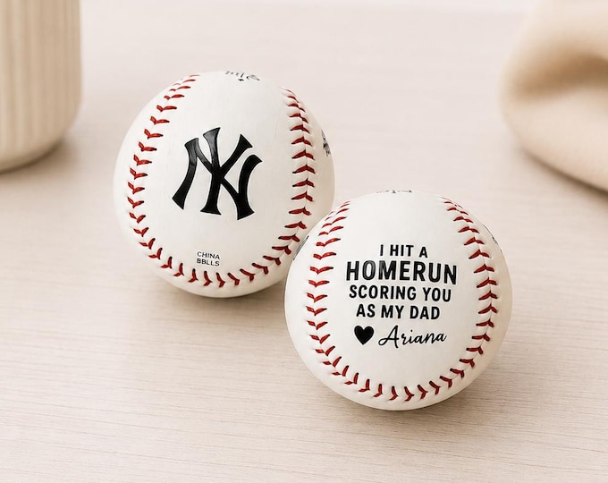 Baseball Dad, Man Gift, Father’s Day gift, Custom Baseball, Personalized baseball, dad gift, home run dad, sports fan,keepsake gift, stepdad