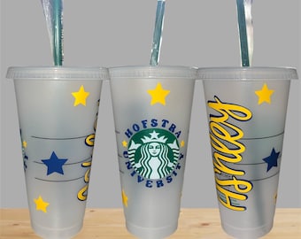 Custom College Starbucks Cup, College Name Cup, Graduation Gift, Class of 2026, Personalized Starbucks Cup, Starbucks Cold Cup, High School