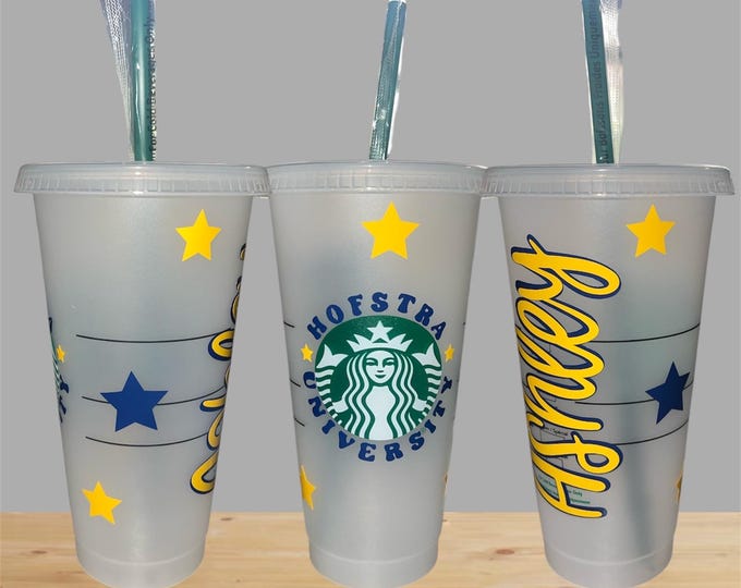 Custom College Starbucks Cup, College Name Cup, Graduation Gift, Class of 2026, Personalized Starbucks Cup, Starbucks Cold Cup, High School