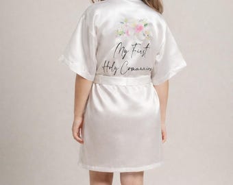 Personalized Communion Robe, Custom Robe, Communion Apron, White Communion Robe, Communion Accessory, Communion Girl, Girls gift