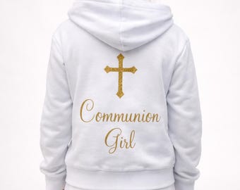 Personalized Communion Outfit, Communion Sweatsuit, White Communion Outfit, Communion Accessories, Communion Girl, Communion Jogging Set
