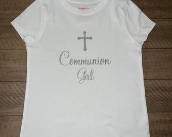 Personalized Communion Shirt, Communion Shirt, White Communion shirt, Communion Accessories, Communion Girl, Communion Girl T-shirt