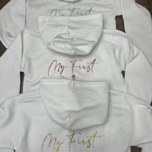 Conjunto de Primera Comunión personalizado, chándal de Primera Comunión, conjunto blanco de Primera Comunión, accesorios de Primera Comunión, niña de Primera Comunión, conjunto deportivo de Primera Comunión imagen 3