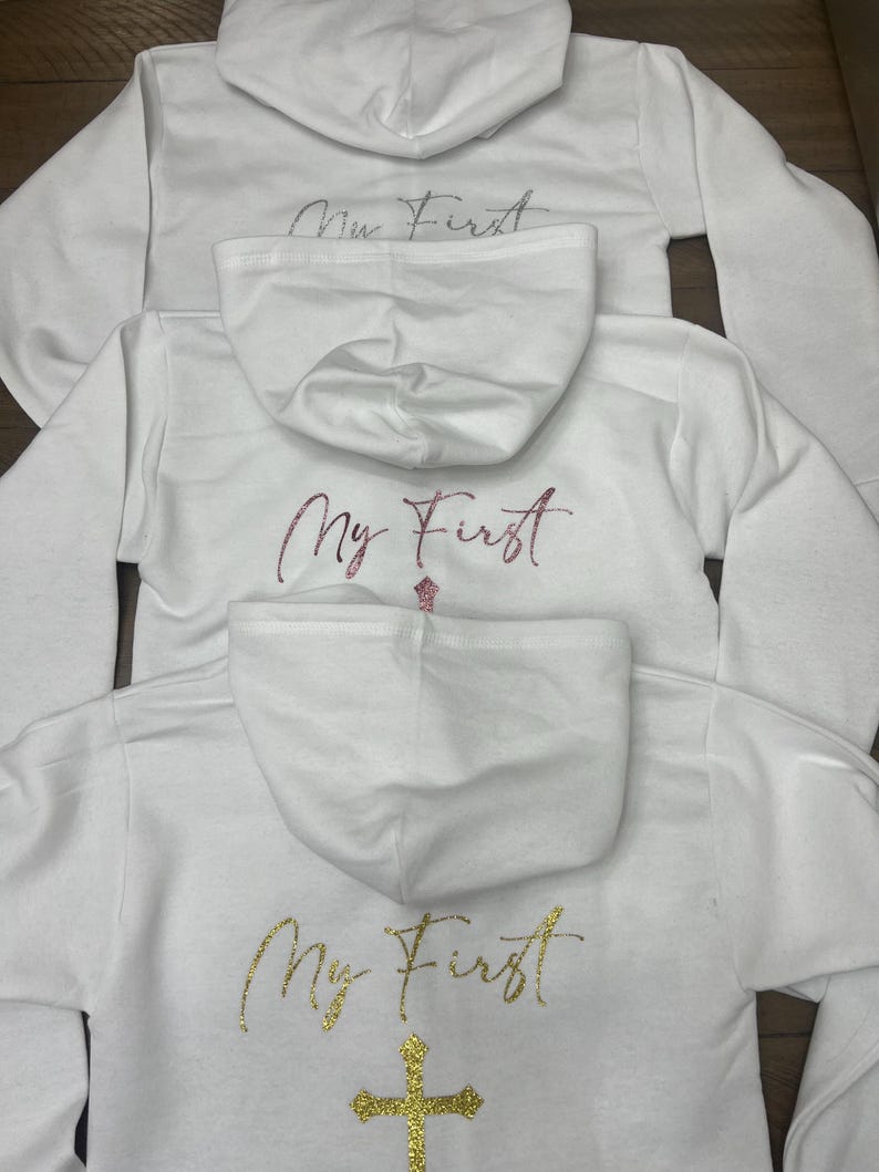 Conjunto de Primera Comunión personalizado, chándal de Primera Comunión, conjunto blanco de Primera Comunión, accesorios de Primera Comunión, niña de Primera Comunión, conjunto deportivo de Primera Comunión imagen 3