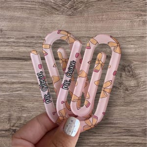 Teacher Jumbo Paper clip Set of 3 Personalized Paperclip Teacher Gift Pencil Notebook Looseleaf Paperclip Teacher Appreciation Gift Bookmark