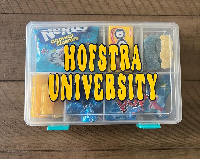 College Candy Snackle Box-Candy Box-Snack Box- Campus Candy Box-Tackle Box-College Survival Kit-Party Favors-Candy Favors-Party Gifts
