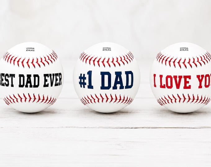 Personalized Baseball for Dad, Father’s Day Gift, Custom Dad Baseball, Best Dad Ever, Home Run Dad Gift, Sports Fan Keepsake, Stepdad Gift