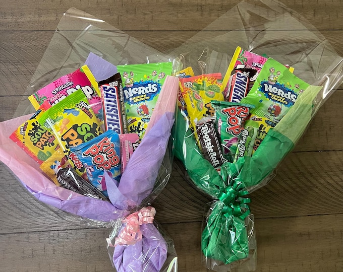 Mixed Candy Bouquet Special Occasion Birthday-Graduation-Quarantine-Get Well Soon-Congratulations-Best Wishes-Thinking of You-Thank You-Gift