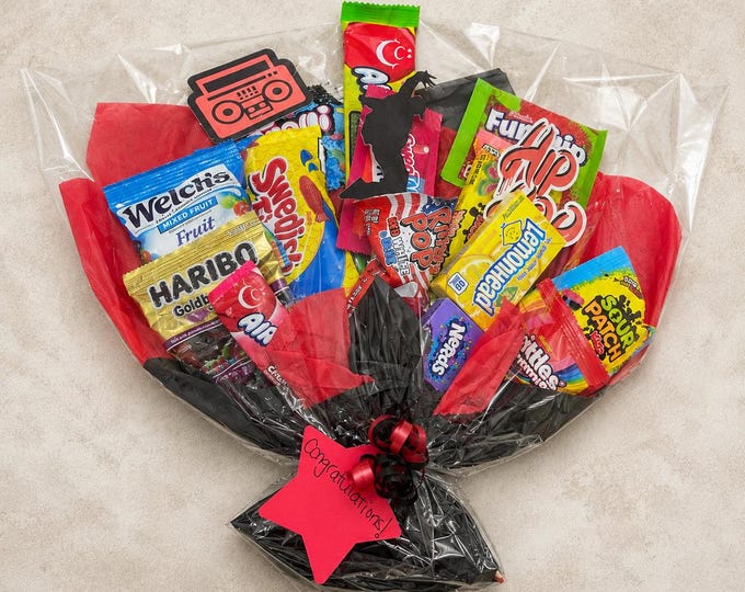 Mixed Candy Bouquet-Special Occasion-Boy Hip Hop Bouquet- Dance Recital Bouquet-Dancer Bouquet- Recital Gift- Dancer Gift- Boy Dancer Gift