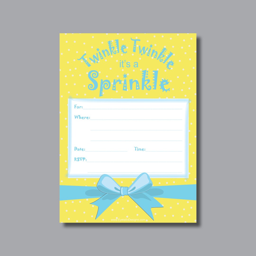 Twinkle Twinkle It's a Sprinkle! | Gender Unknown Baby Shower ...
