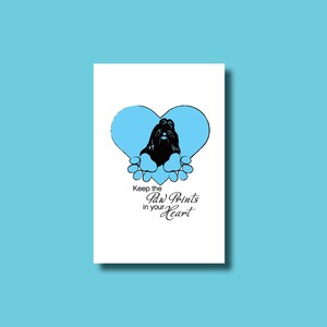 Loss of a shih tzu | Death of a Dog Condolence Card Instant Download | Printable | Co-Worker Pet Sympathy | PDF Sympathy Card