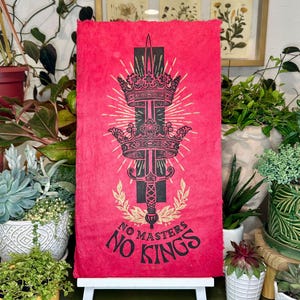 No Kings Linocut Print