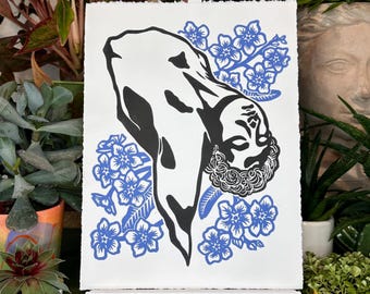 Patroclus Linocut Print