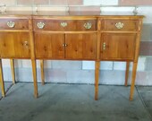 Vintage American of Martinsville mid century american made sideboard buffet credenza cabinet,Chippendale style, Federal style furniture