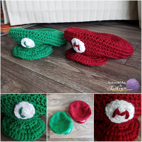 Super Mario Hat(multiple sizes)/Mario hat/Luigi hat/costumes/cosplay/photo prop