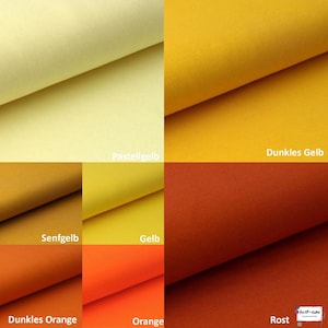 Bündchen Uni - Gelbtöne - Orangetöne