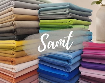 Velvet - Cotton velvet - 39 colors - Decorative fabric - Clothing fabric - Upholstery fabric - Curtain fabric - Sold by the meter - Velour - Velvet fabric