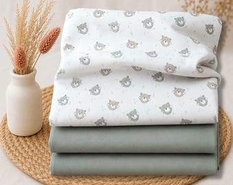 Baumwolljersey - Jerseystoff - Jersey Lieblingsbärchen - Jersey uni - Jersey Meterware - Eigenproduktion - Babyjersey - Kinderjersey - DIY