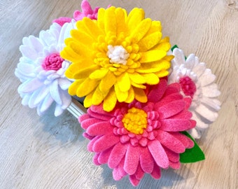 Felt Daisy Bouquet Craft Kit // Felt Flowers // Felt DIY