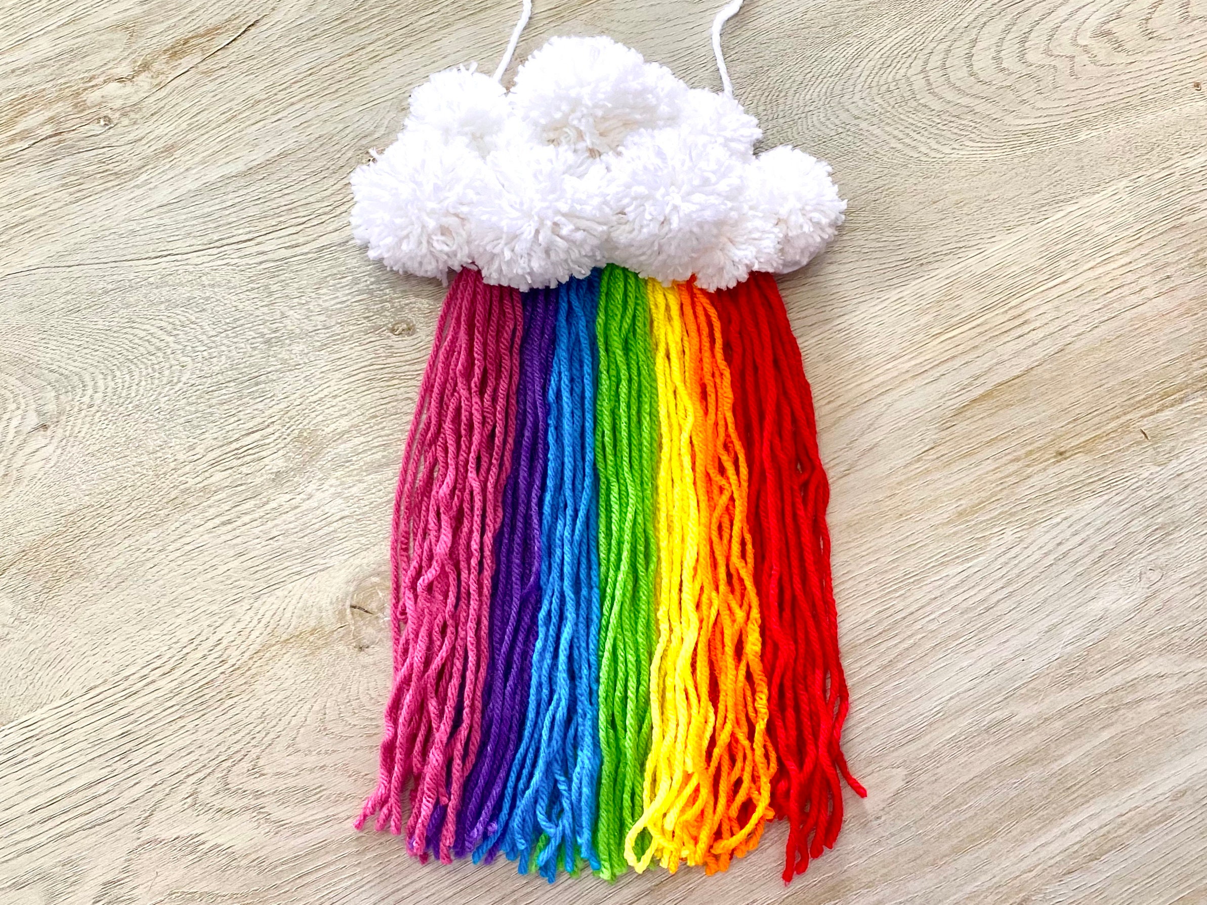 Rainbow Embroidery Kit for Kids, First Cross Stitch Project, DIY