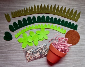 Felt Succulent Craft Kit DIY