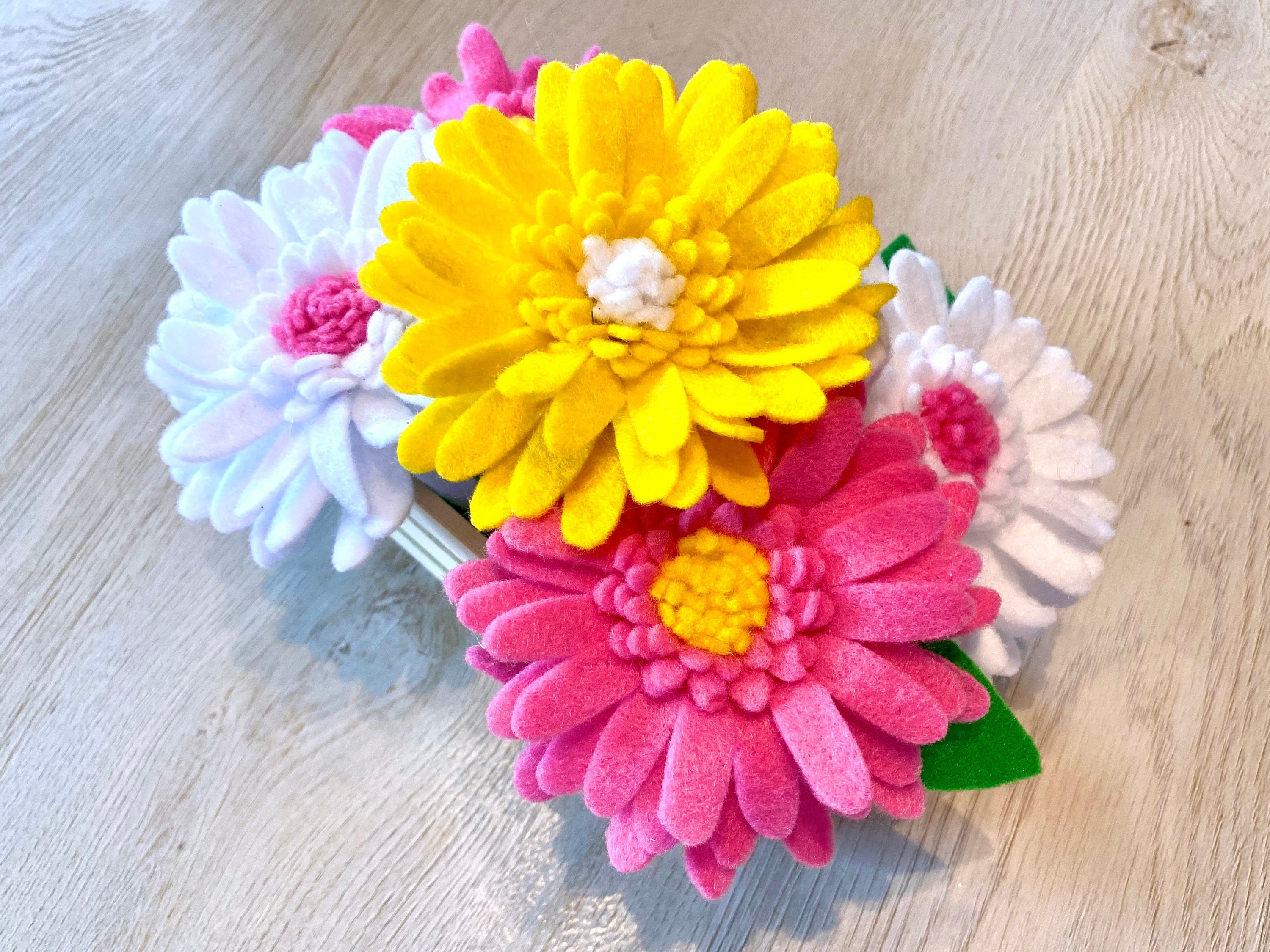 Felt Daisy Bouquet Craft Kit // Felt Flowers // Felt DIY Etsy.de