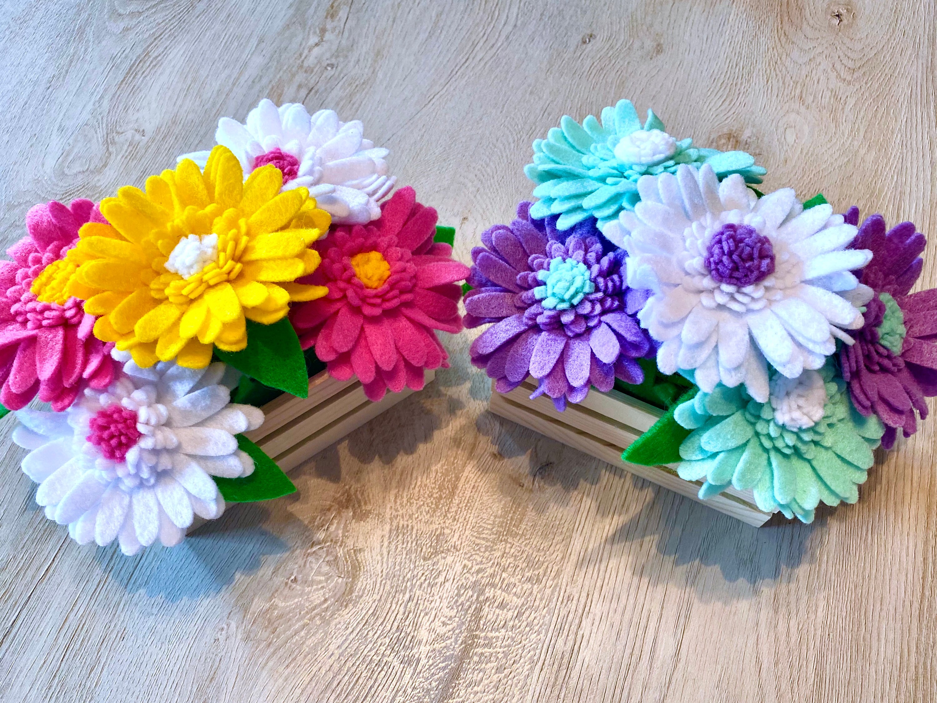 Felt Daisy Bouquet Craft Kit // Felt Flowers // Felt DIY Etsy UK