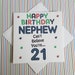 Nephew 21st Happy Birthday Card Can't Believe You're 21 - Etsy