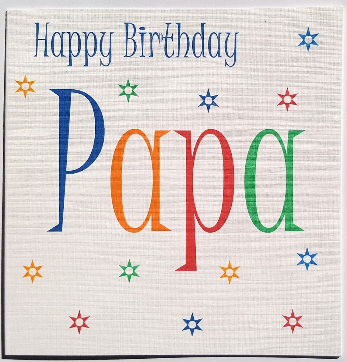 Happy Birthday Papa Card Etsy