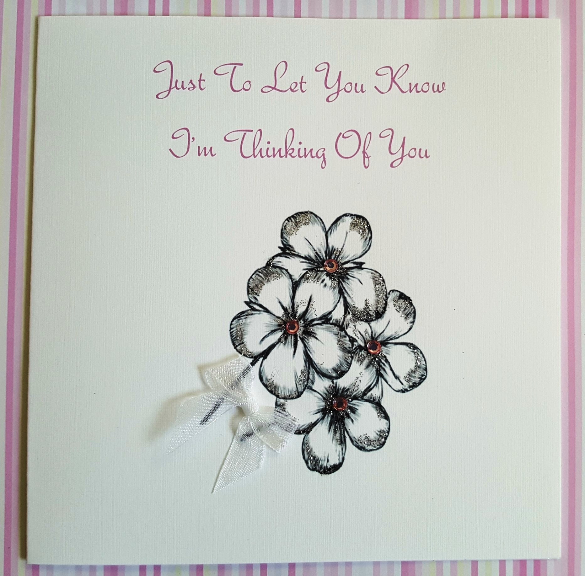 Sympathy Thinking of You Handmade Card | Etsy