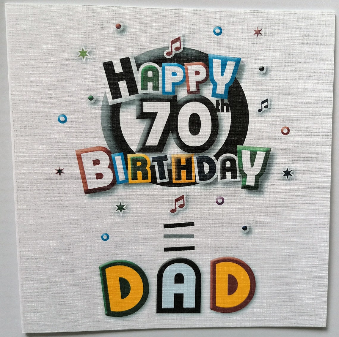70th Birthday Colors For Dad