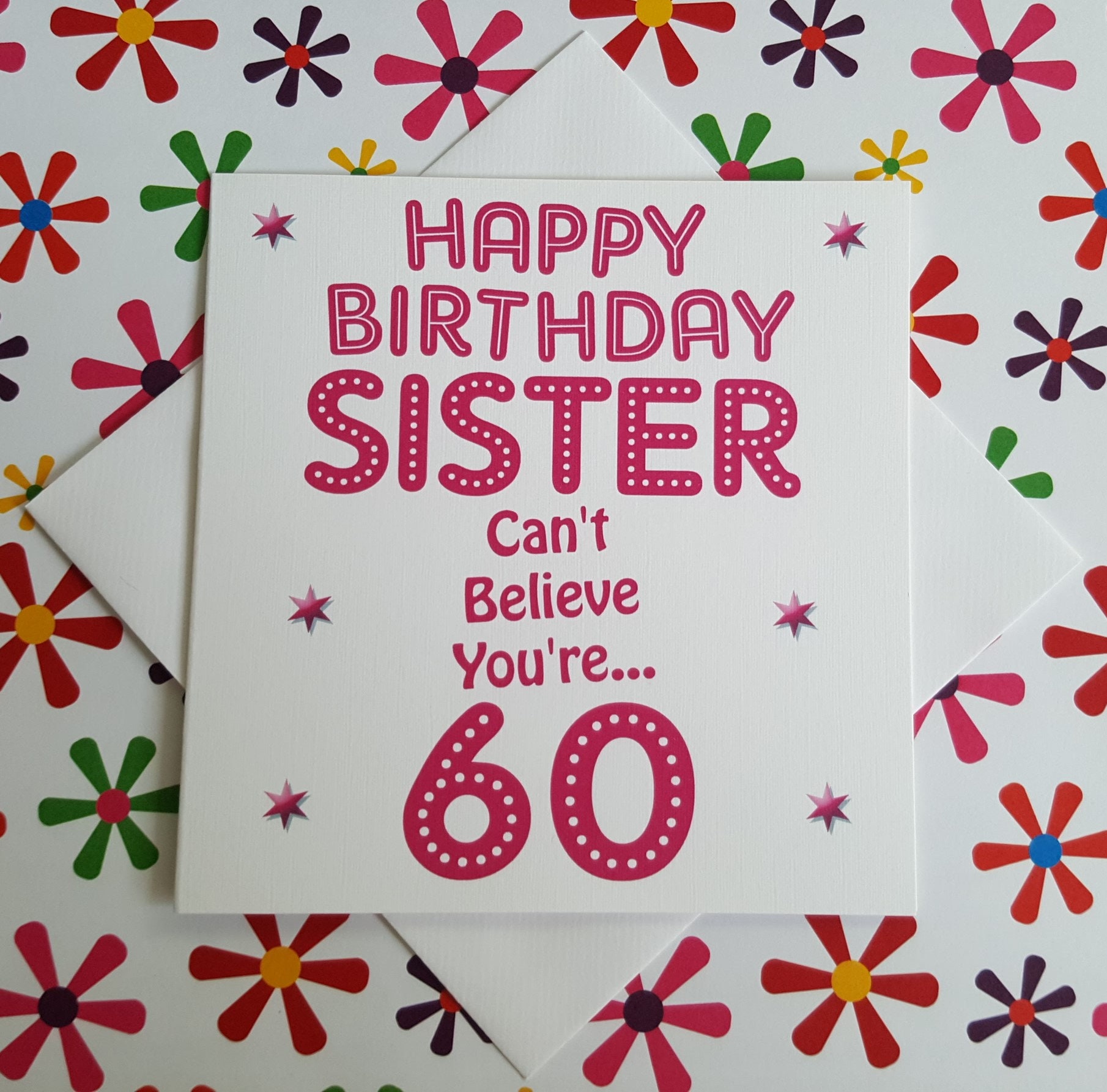Happy 60th Birthday Sister | Etsy