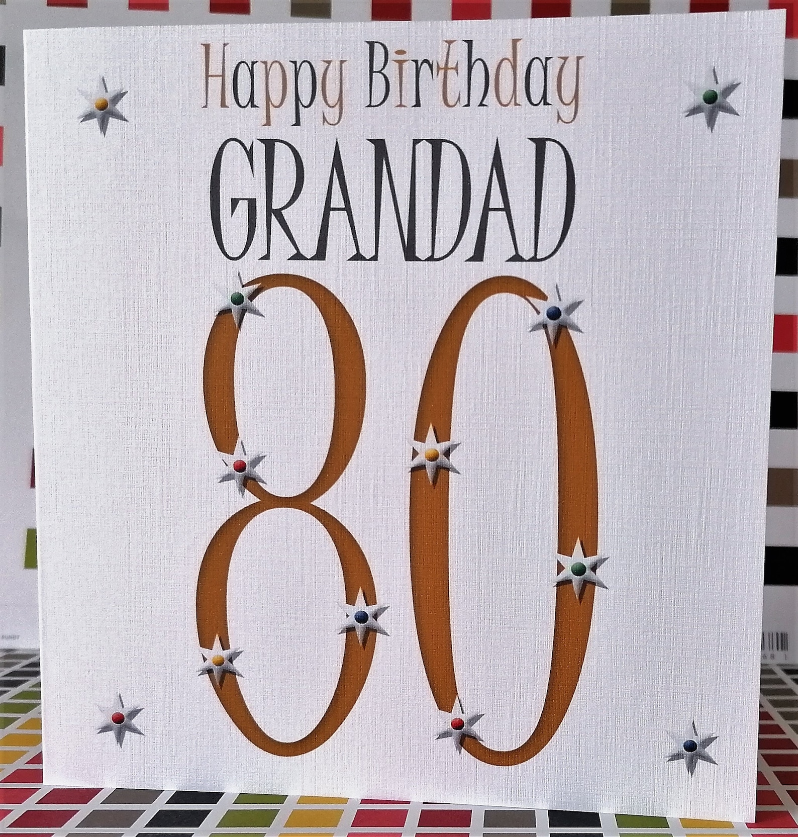 Happy Birthday Grandad 80 Card Etsy