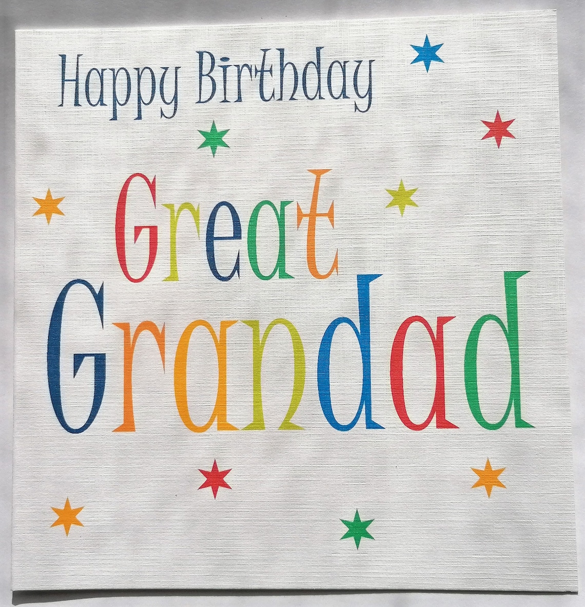 Happy Birthday Great Grandad Card Etsy.de