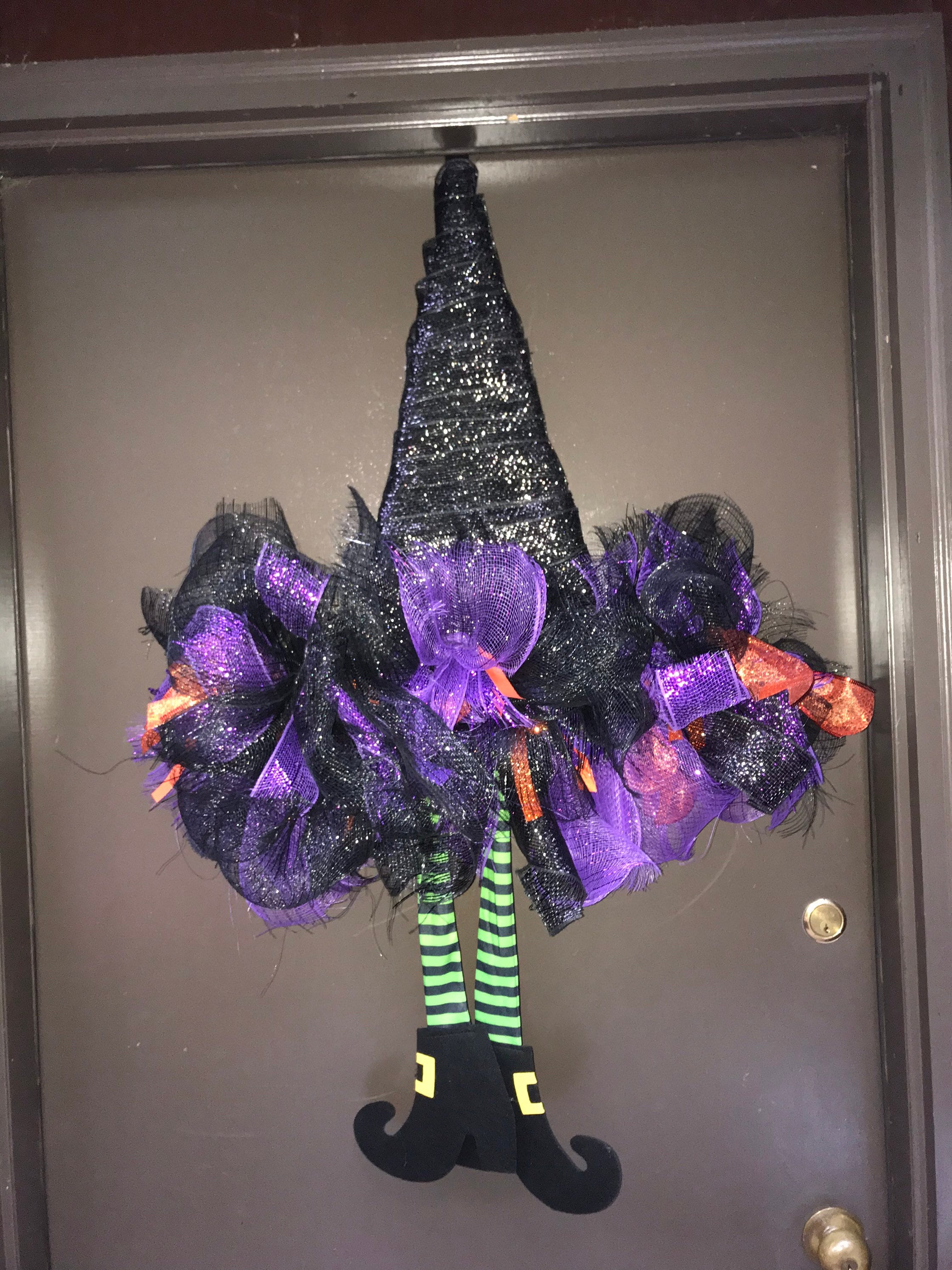 Halloween Wreath Witch Wreath Spooky Wreath Halloween | Etsy