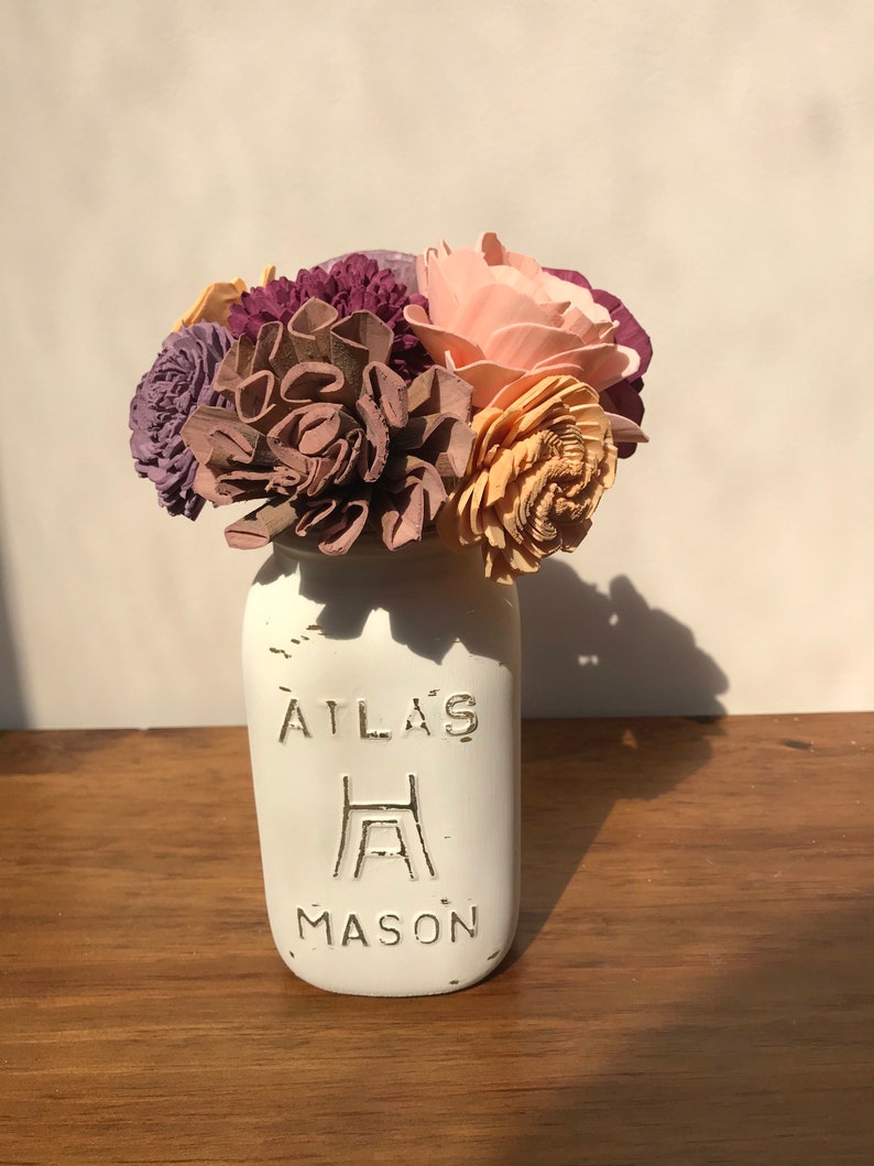 Sola Wood Flowers Wedding Centerpiece Centerpieces Wood Etsy