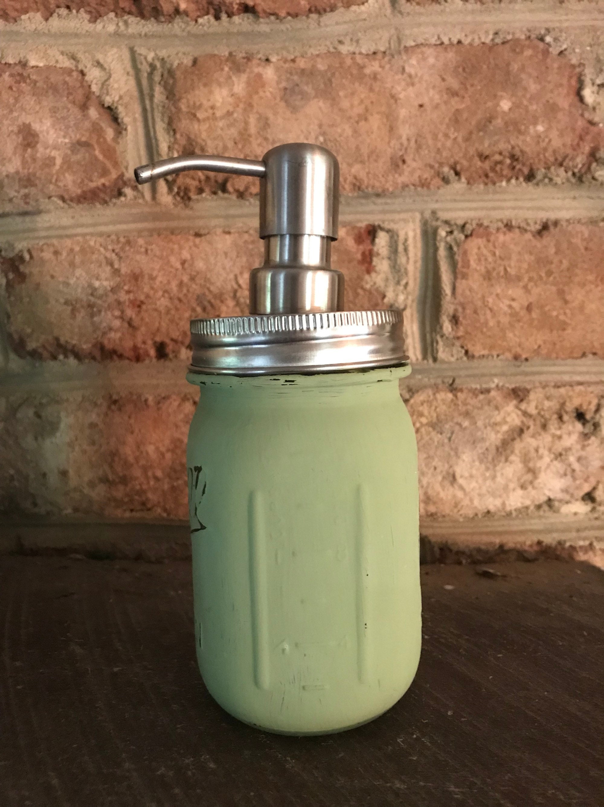 Mason Jar Soap Dispenser Bathroom Decor Soap Dispenser Etsy