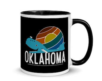 Oklahoma Mug Gift Tulsa Route 66 Blue Whale Scissortail with Color Inside