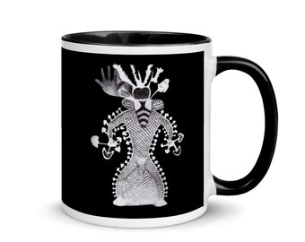 Mushroom Coffee Mug: Bee Shaman Cave Art - Terence McKenna Inspired